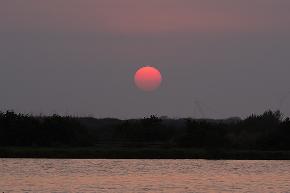 Sunset over Port Aransas